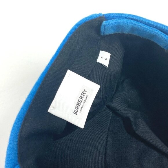BURBERRY Logo TB hat cap baseball cap cotton blue - Picture 8 of 13